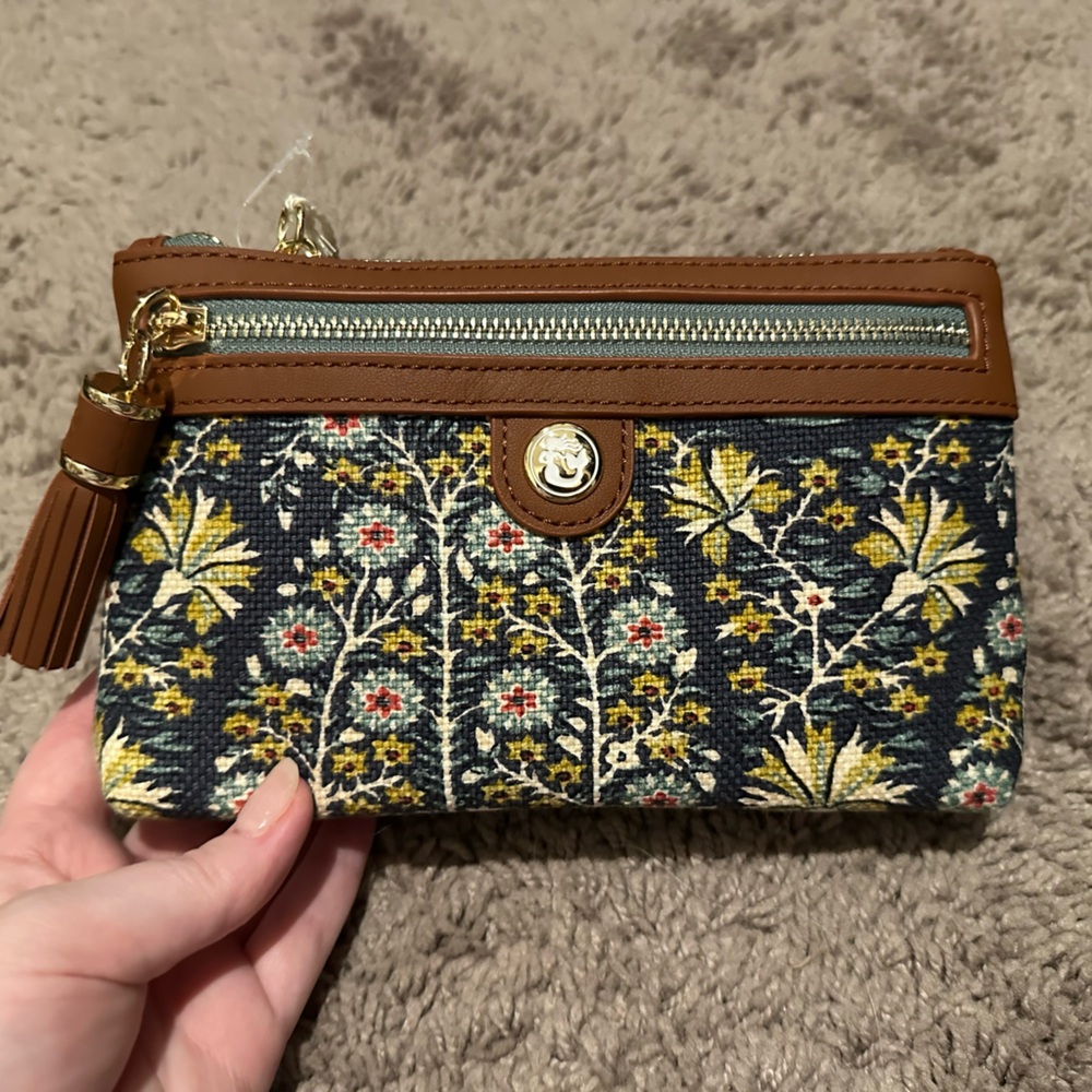 Floral Patterned Women's Clutch
